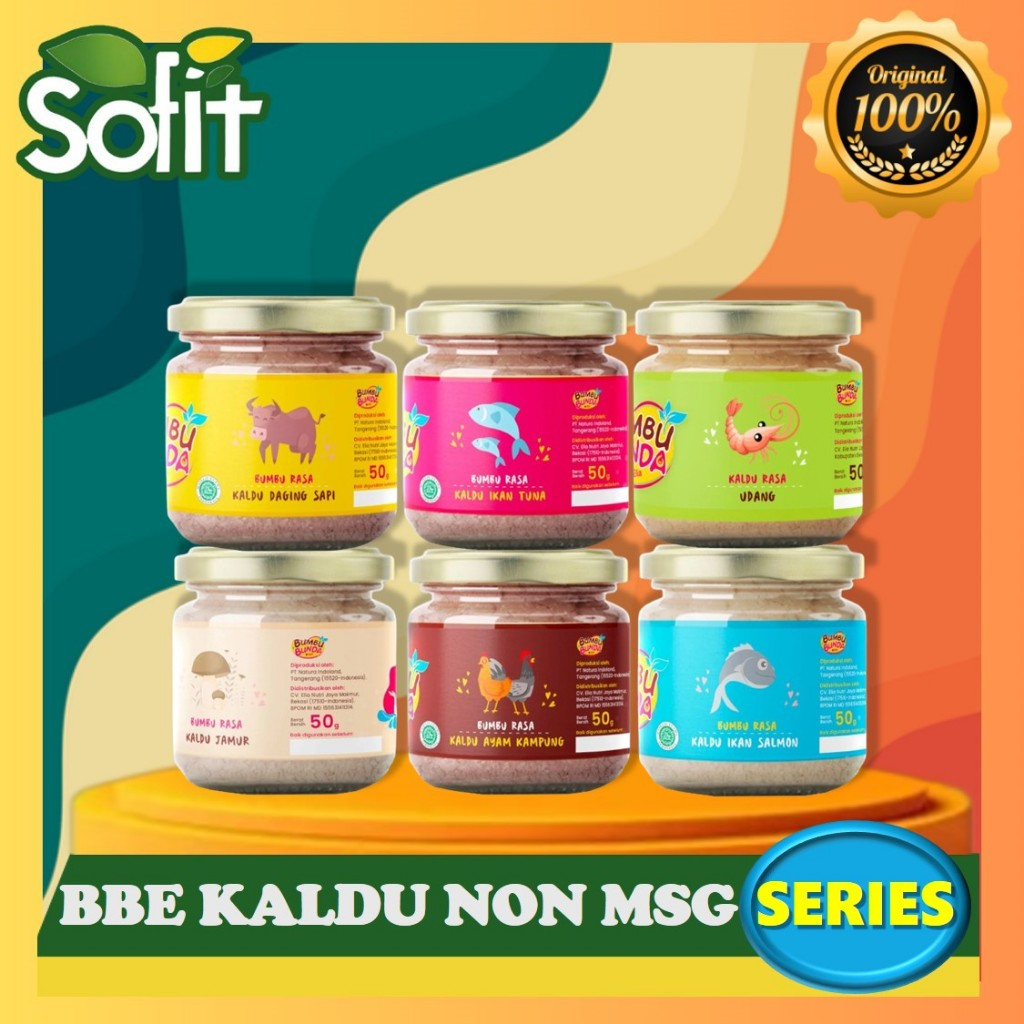 

Bumbu Bunda Elia Kaldu 50gr - MPASI Anak & Bayi - Non Gula & Garam - Non MSG - Organik - Sofit