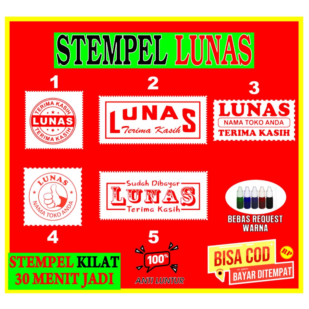 

Stempe lunas/Stempel otomatis/Stempel custom