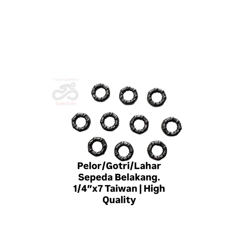 Sarangan Pelor Gotri Roda Belakang Lahar Sepeda Anak BMX 1/4" x 7 Taiwan| High Quality