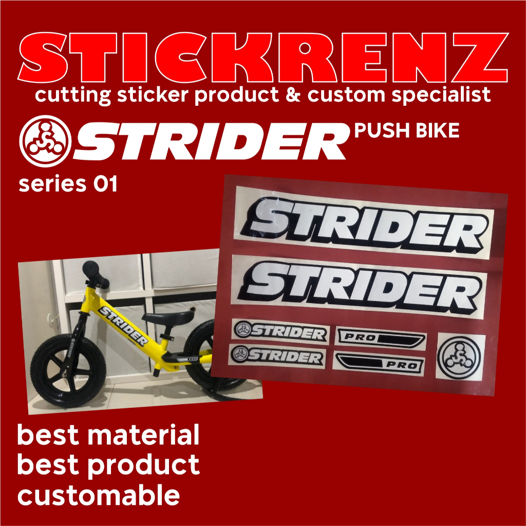 Cutting Sticker Stiker Frame Sepeda Pushbike Strider 01 Custom