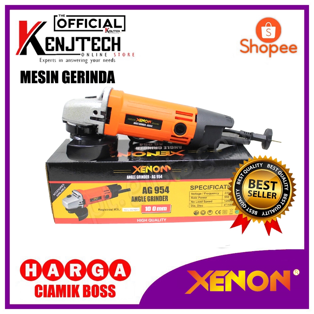 Mesin gerinda tangan xenon Angle Grinder AG954 4 inch XENON