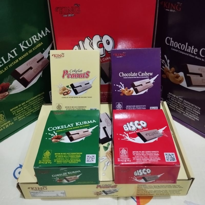 

d'King Cokelat Musdalifah/Coklat Bisco/Kurma/Peanuts/Cashew