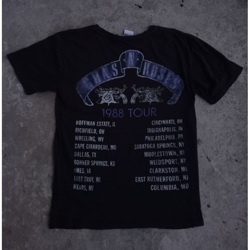 T-shirt Vintage Guns N Roses Tour 1988