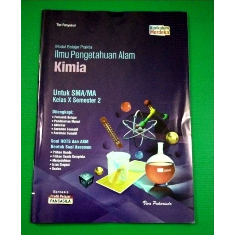 Buku Lks Viva Pakarindo SMA IPA Kimia kelas 10 semester 2 kurikulum merdeka