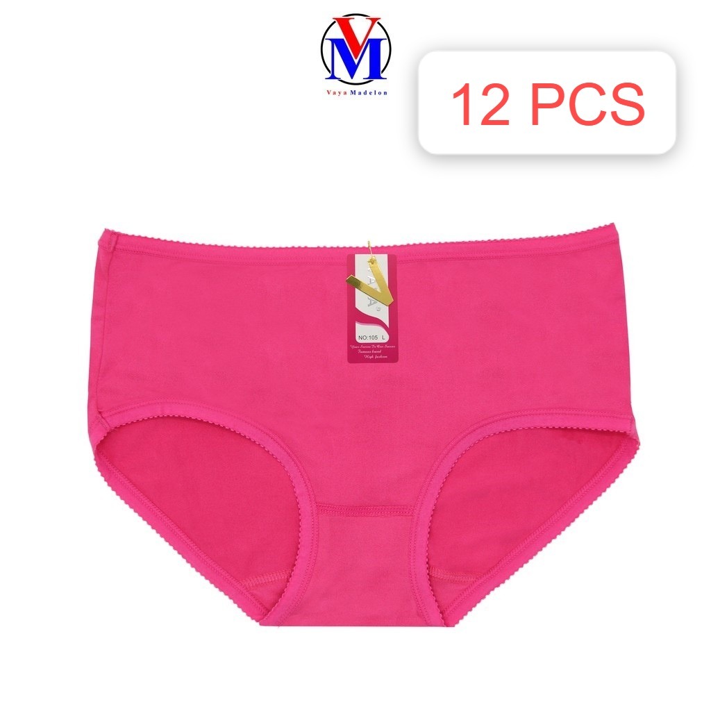 12 pcs PAKET LUSINAN | CELANA DALAM WANITA VAYA 105 / CD PEREMPUAN LEMBUT, NYAMAN DIPAKAI