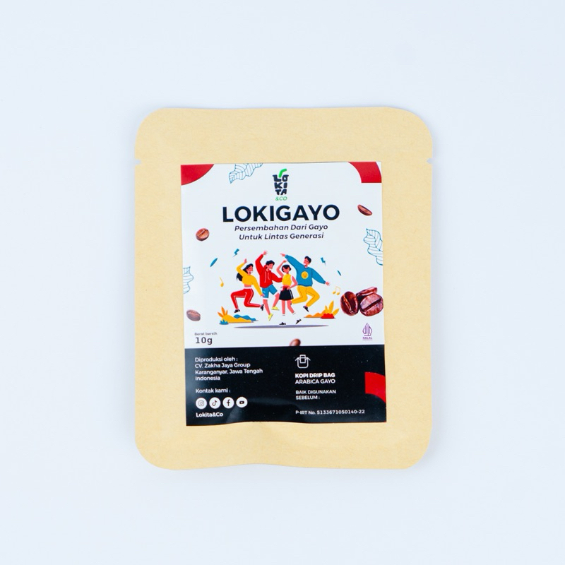 

Lokigayo Kopi Drip Bag Arabika Gayo