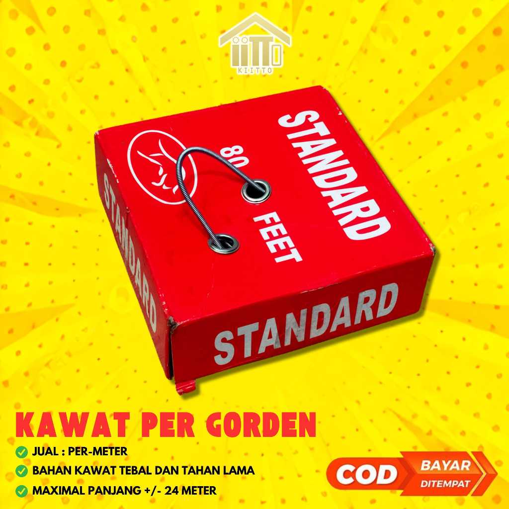 (JUAL PERMETER) KAWAT PER GORDERN GORDYN KUPU KUPU  / SPIRAL PER GORDEN / KABEL HORDENG / KAWAT SPIR