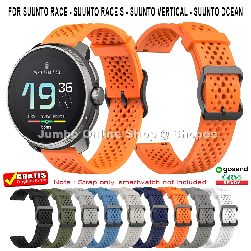Strap Tali Jam SUUNTO RACE - SUUNTO RACE S - SUUNTO VERTICAL - SUUNTO OCEAN - Model Dothole Silicone
