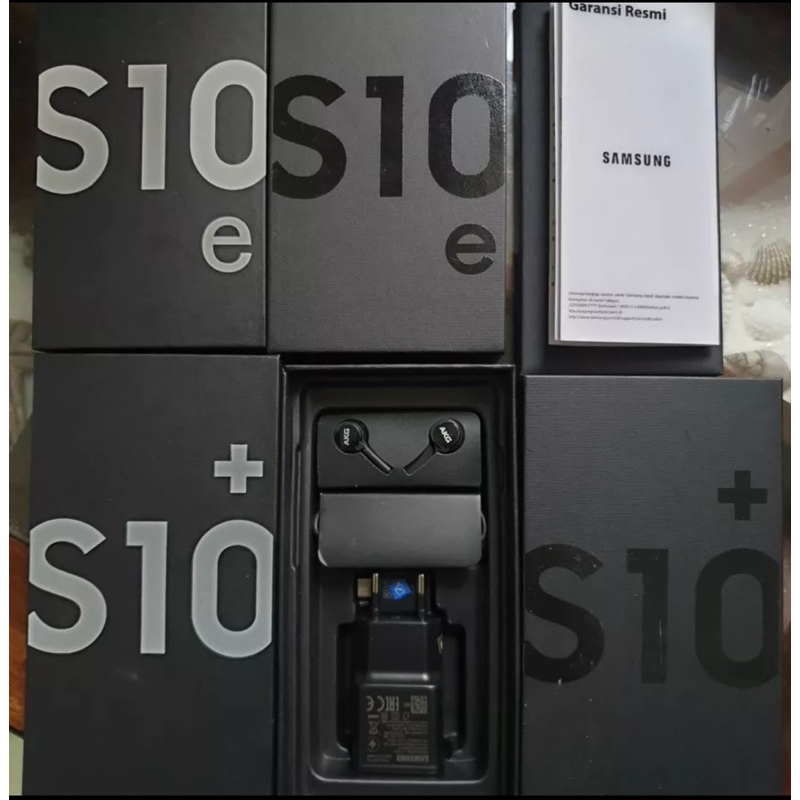 

dus box Samsung S10 S10E S10+ fullset acc ready semua warna free request sticker