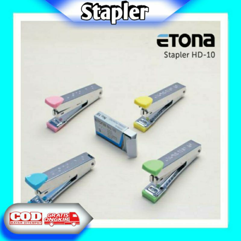 

Stapler HD.10 Etona Hekter Jepretan Staples