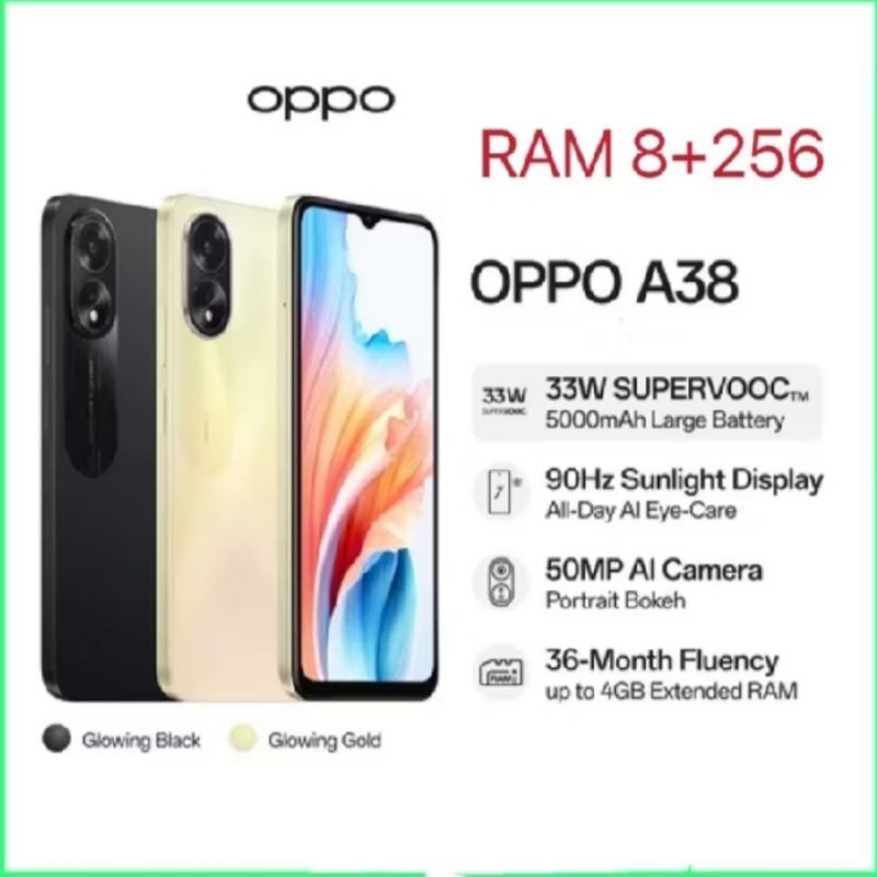 OPPO A38 RAM 8+256GB