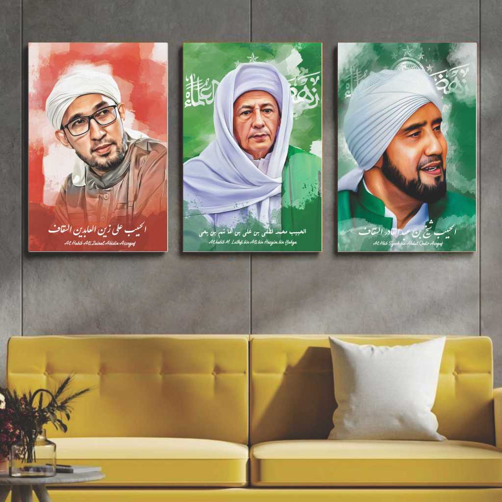 [COD] Poster Ulama Habaib 20x30cm Tebal 6mm Papan MDF Poster Ulama Hiasan Dinding Ulama Habib