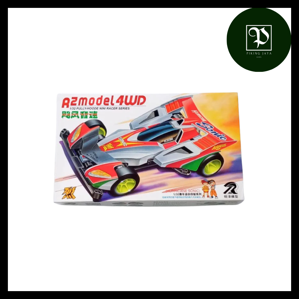 Tamiya Mini 4WD DD Ruize Ruize Hurricane Sonic Super TZ Chassis - Rep. Tamiya Merk DD Ruize