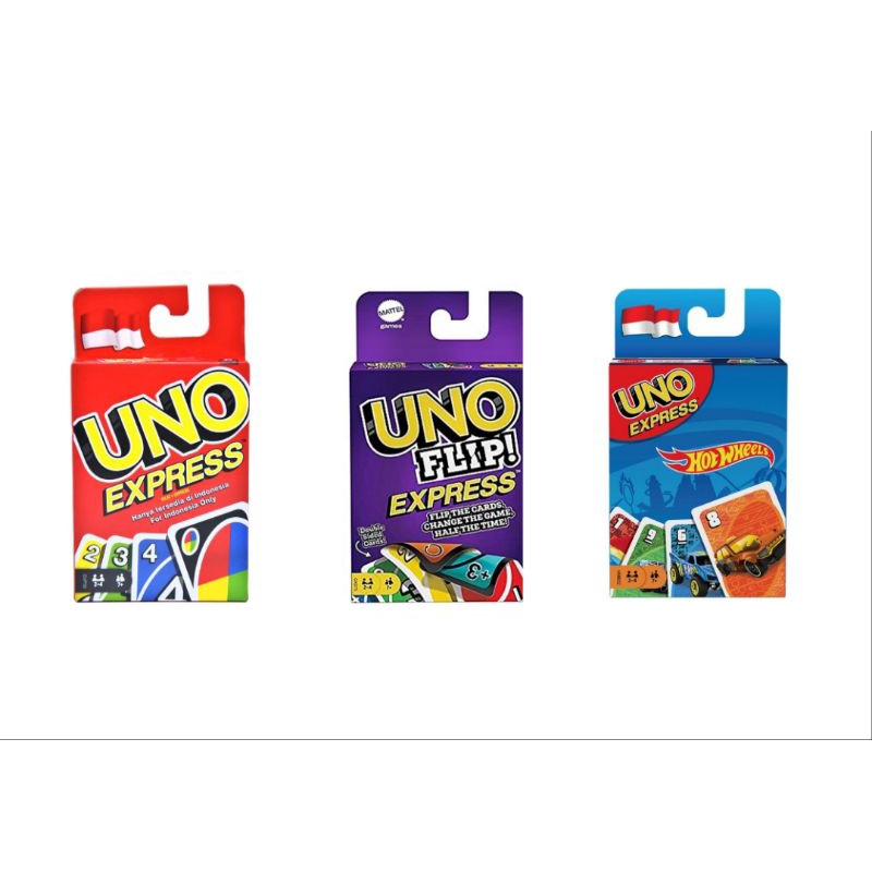 UNO EXPRESS | UNO FLIP | UNO HOTWHEELS EDISI INDONESIA