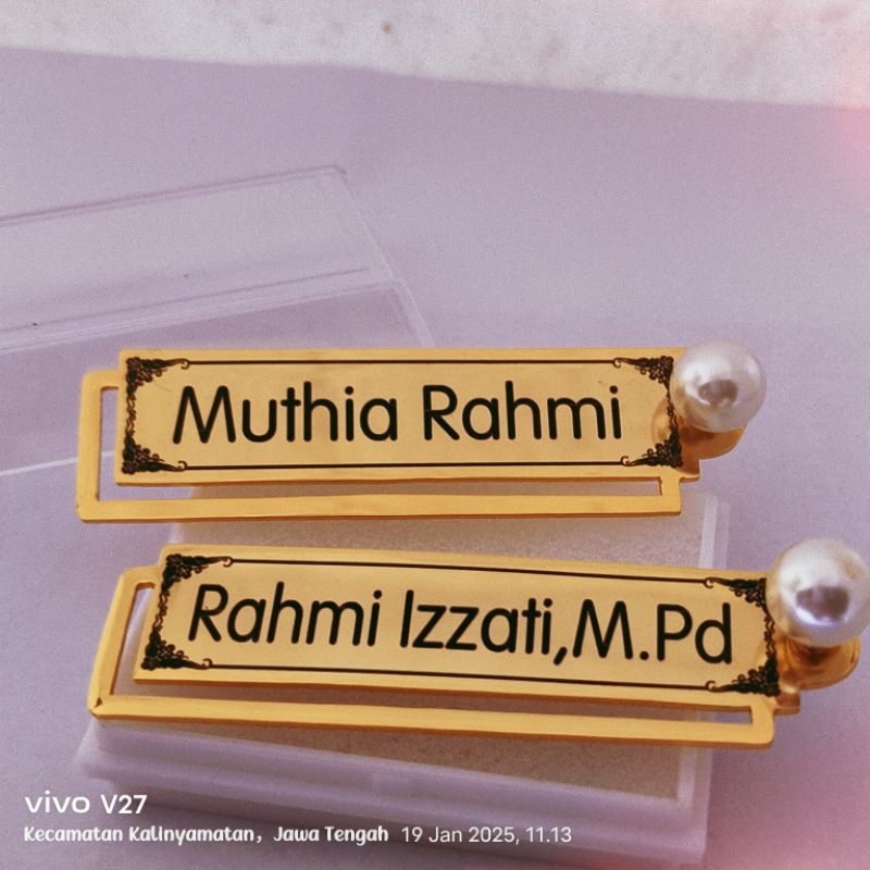 bros nama mutiara || free custom nama || bros anti karat