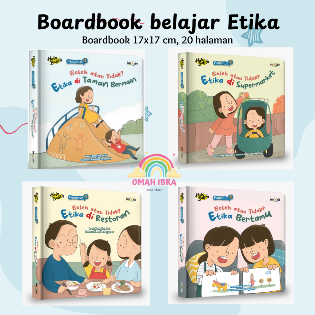 BOARDBOOK Belajar Etika Boleh atau Tidak? Halo Balita BEST SELLER Etika Bertamu Etika di Supermarket
