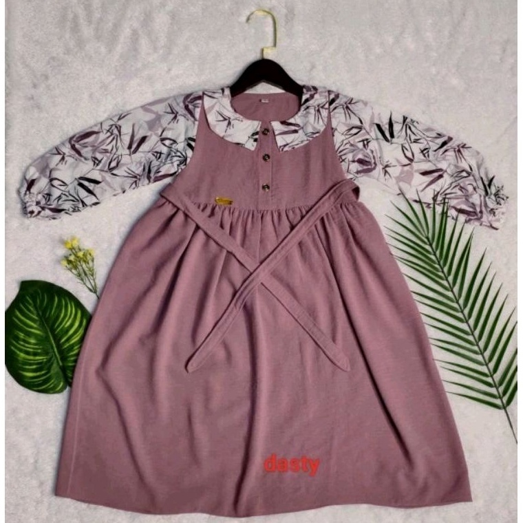 22 Top Sale gamis terbaru RENATA bahan crinkle airflow premium kombinasi