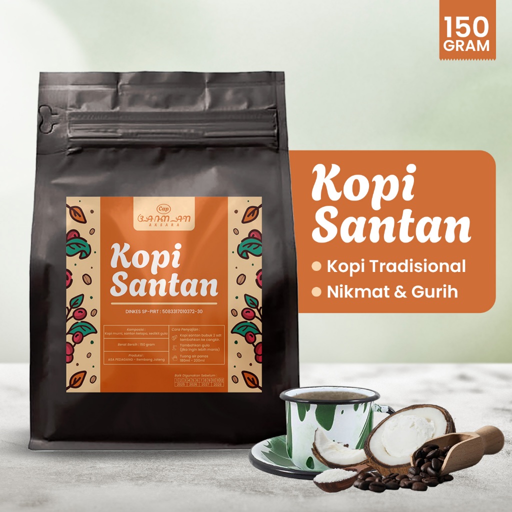 

Kopi Santan Bubuk Khas Blora 150 Gram