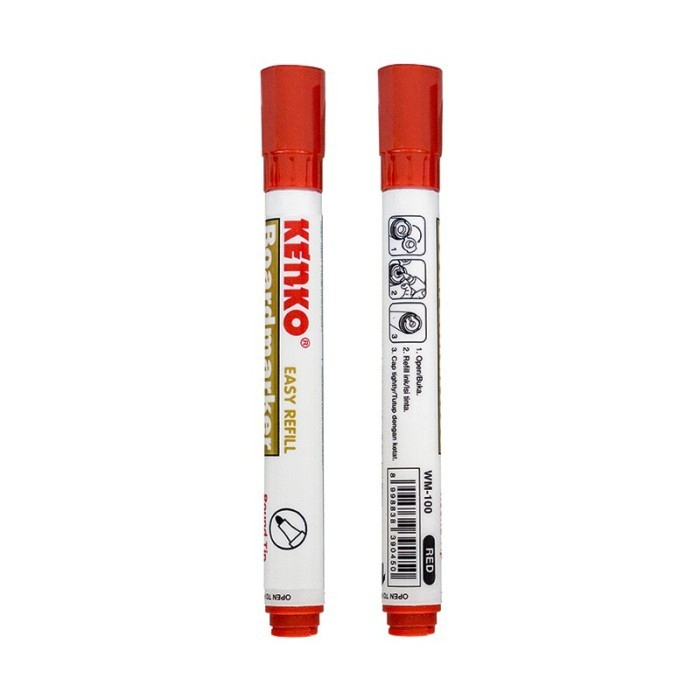 

Kenko Spidol Whiteboard Marker WM-100 MERAH Original (1 PCS) / Spidol Papan Tulis Whiteboard Board Marker Kenko WM100 Merah Per Pcs