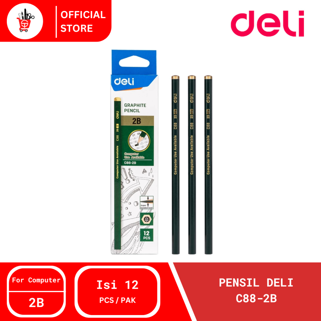 

Pencil | Pensil Deli C88 2B (12 PCS)