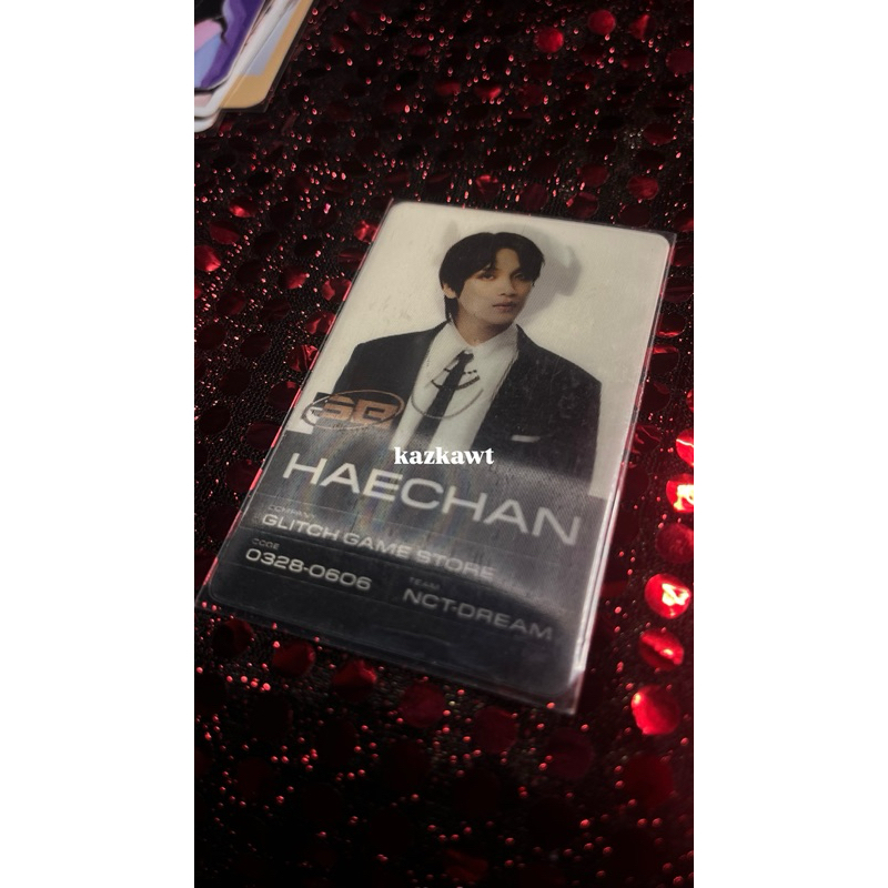 pc haechan lenti card scratch ver