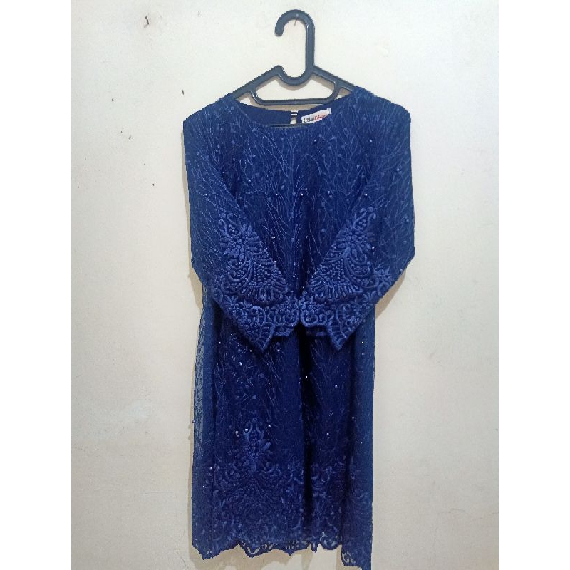 Preloved kebaya tunik navy