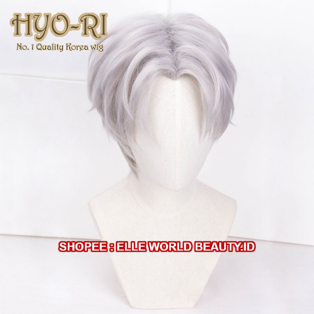 READY STOCK - WIG VYN RICHTER WIG COSPLAY GAME TEARS OF THEMIS WIG COWO COWOK PRIA LURUS PENDEK PONI