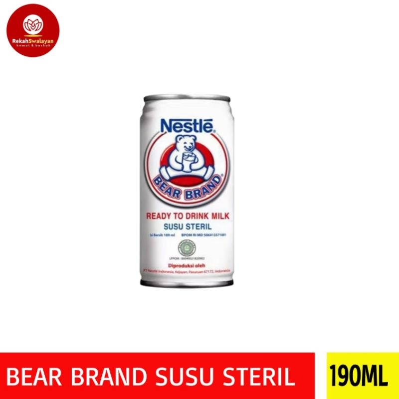 

(10PCS) BEAR BRAND SUSU STERIL KALENG 190ML