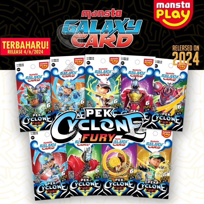 Boboiboy Galaxy Card PEK Cyclone Fury (SATUAN)