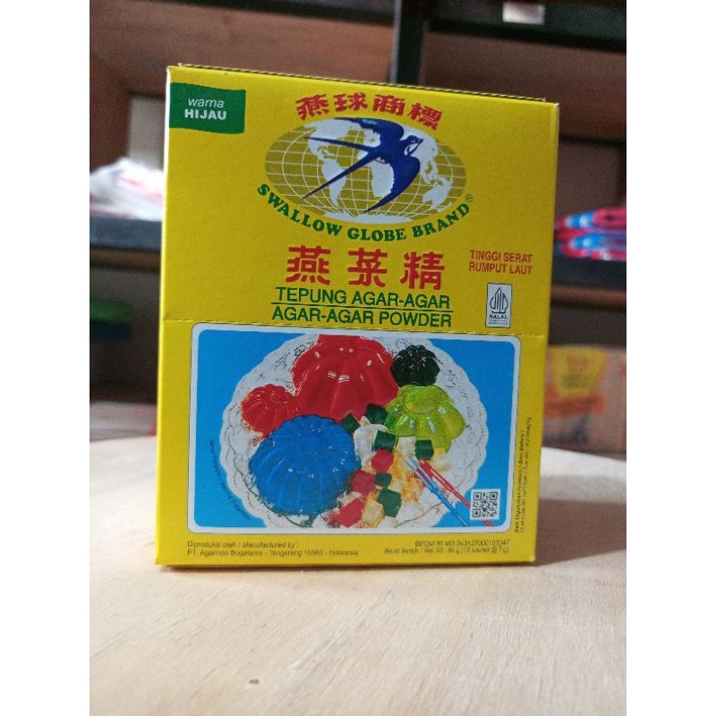 

Tepung Agar Agar Swallow Globe 7 Gr