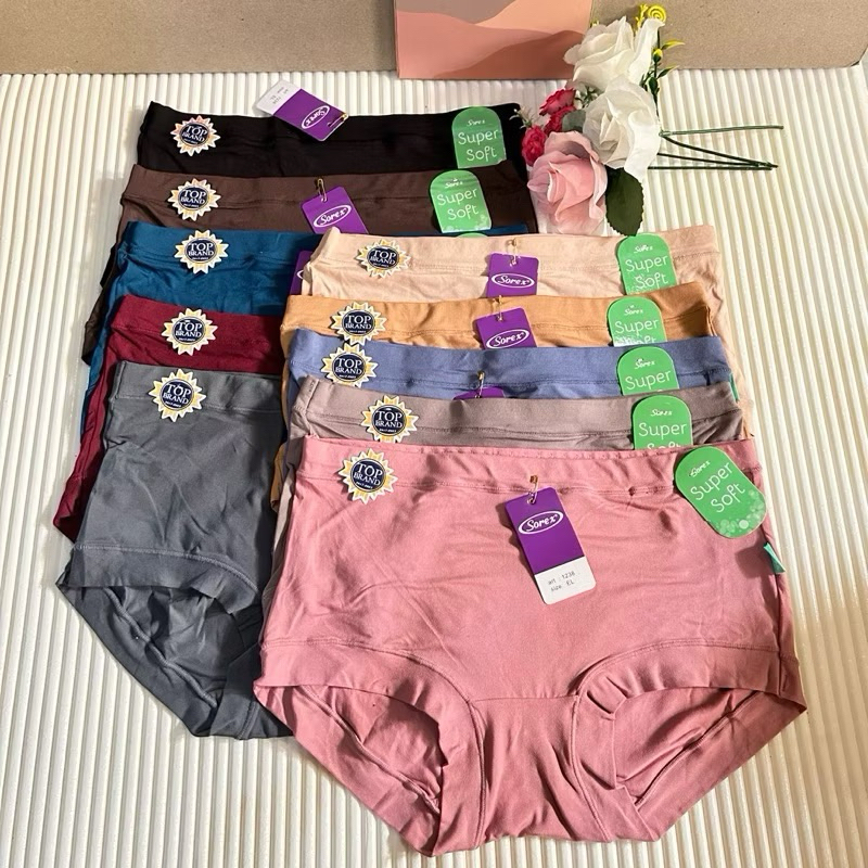 6 Pcs SOREX 1238 ORIGINAL- Celana Dalam Wanita Sorex - CD sorex Adem - CD Wanita Bahan Soft Katun