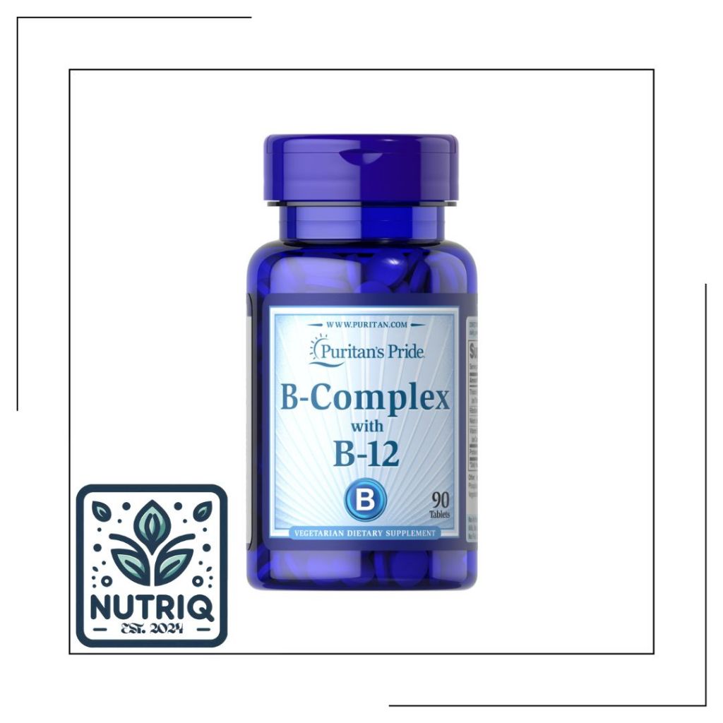 Puritan Pride Vitamin B-Complex with Vitamin B-12 90 Tablets Original B Kompleks dengan vitamin B12