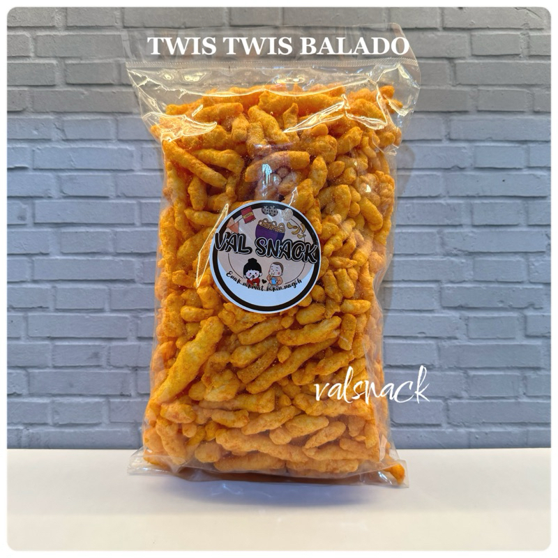 

TES TWIST CORN / TWIS TWIS BALADO 250gr (CEMILAN SNACK KILOAN) REPACK VALSNACK