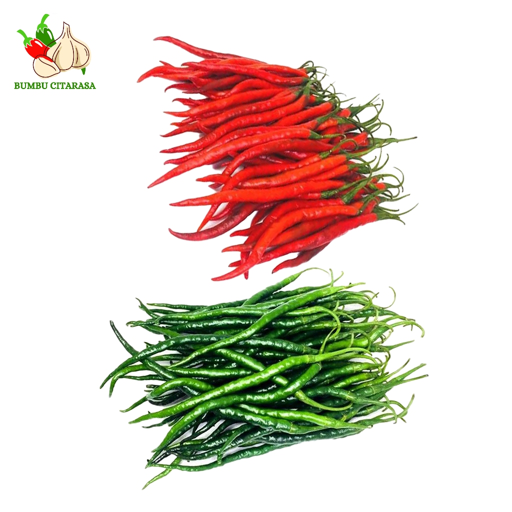 

Cabe Cabai Keriting Merah Hijau Fresh Kirim INSTAN