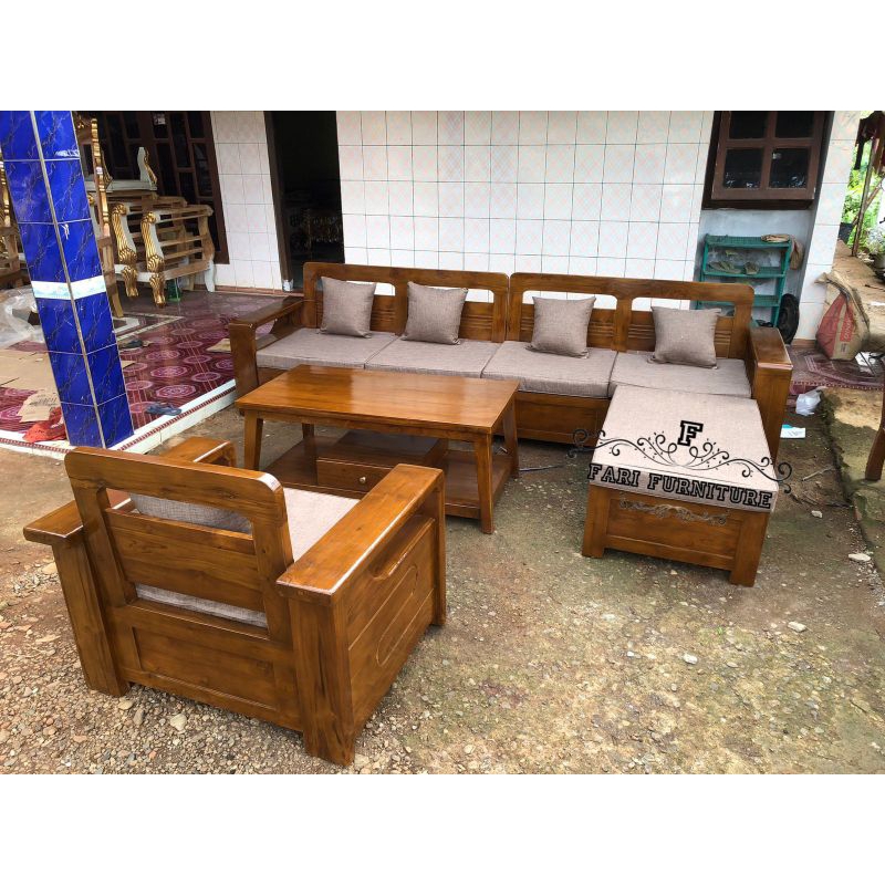 Kursi Tamu Jati Minimalis Elegan Modern Mewah Furniture Jepara