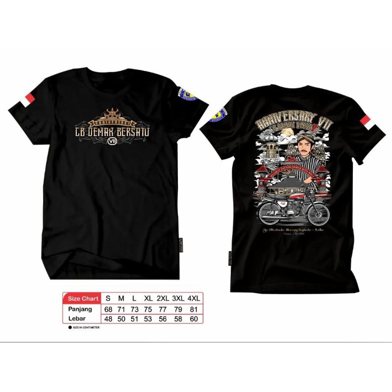 KAOS ACARA ANNIVERSARY VII CB DEMAK BERSATU ORIGINAL