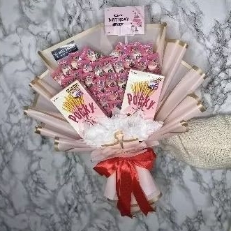 Buket yupi love dan pocky