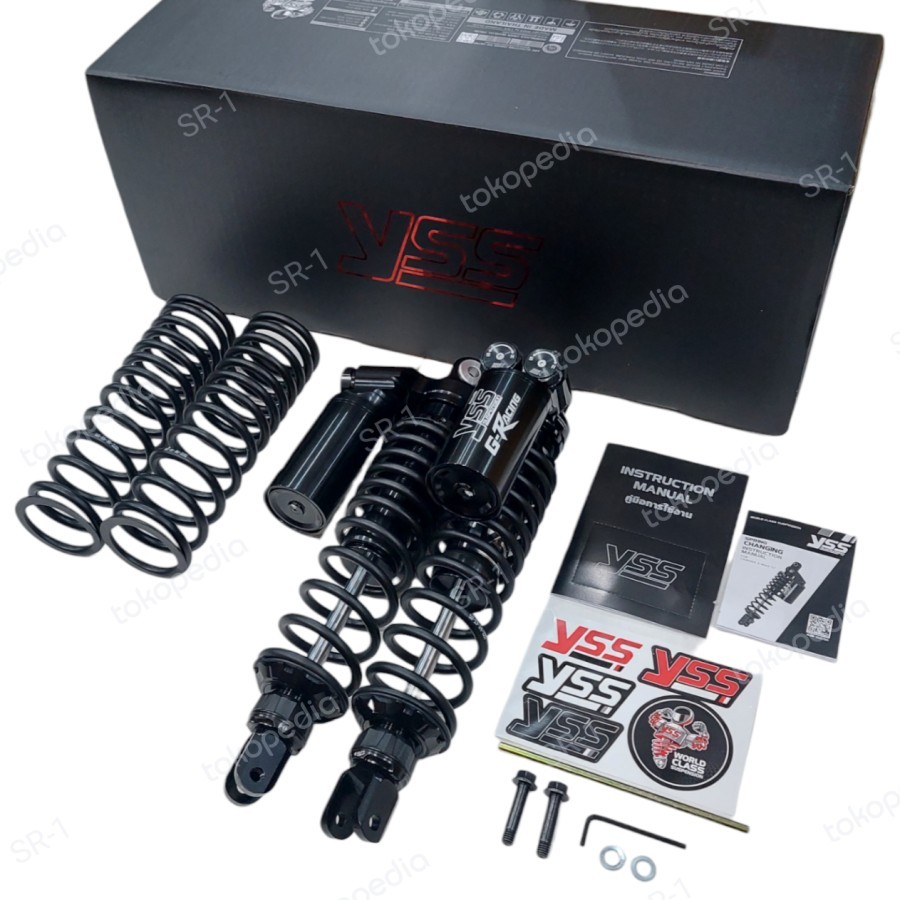 Twin Shock YSS New G-RACING BLACK EDITION SMOOTH For Yamaha Xmax