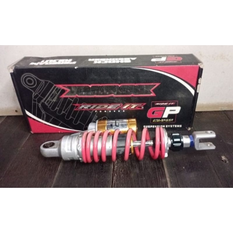 Shockbreaker Tabung Matic Ride IT GP 2000 ukuran 310mm merah RIDE IT