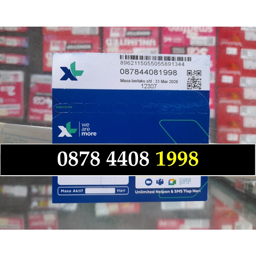 Nomor Cantik XL Seri Tahun 1998