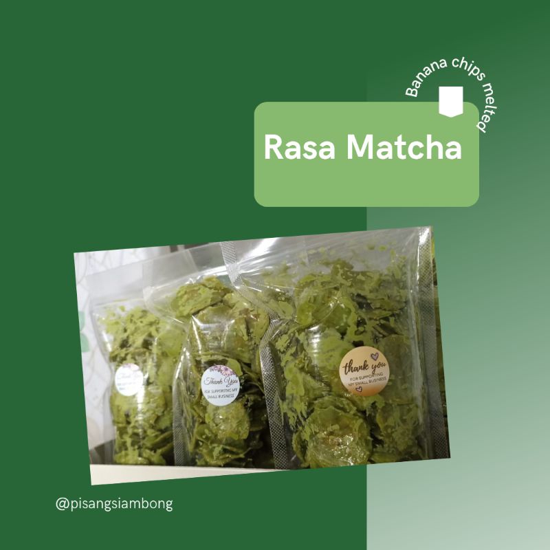 

Rasa Matcha Banana Chips // Keripik Pisang Lumer Rasa Matcha// Cemilan premium termurah