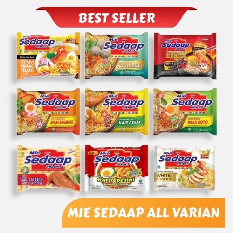 

MIE SEDAAP ALL VARIAN GORENG SOTO MADURA KOREAN SPICY CHICKEN SOTO PEDAS SEDAP GROSIR MURAH CEMILAN ANAK MI INSTAN 1 DUS AYAM INSTANT ISTIMEWA KOREA LAKSA SINGAPORE 90gr x 5 SATUAN ECERAN AYAM BAKAR LIMAU SALERO PADANG SOUP SOTO MADURA SPESIAL