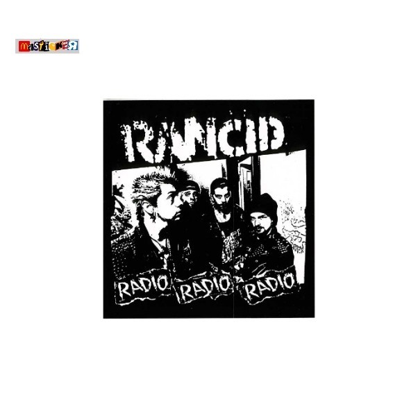 

sticker band Rancid radio logo stiker punk rock ska