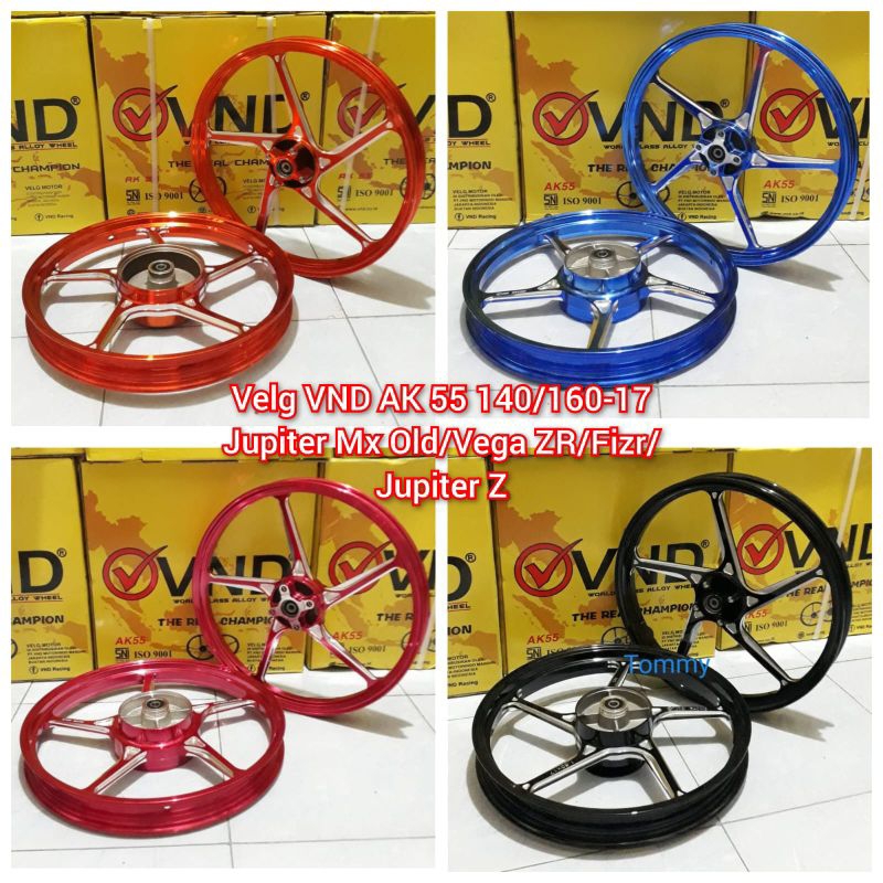Velg VND Ak55 Jupiter Mx Old Jupiter Z Z1 Vega ZR F1ZR Fizr Jupiter Mx New Pelek VND AK 55 palang 5