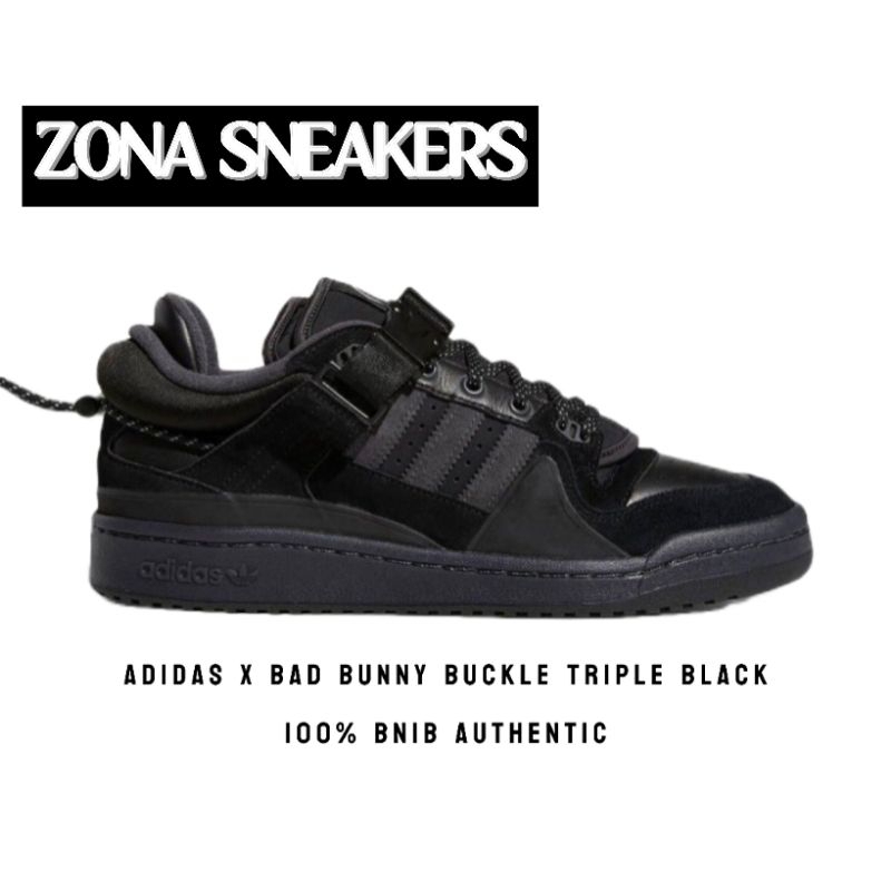Adidas x Bad Bunny Buckle Tripel Black