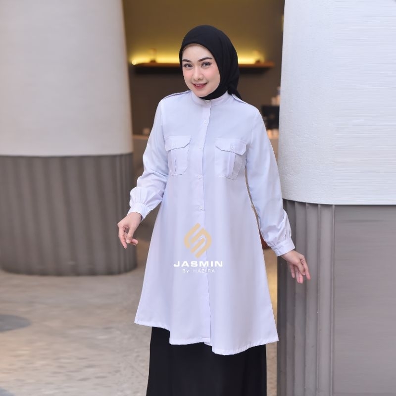 RTYU R.022 STELAN KERJA HITAM PUTIH. STELAN WANITA. STELAN TOYOBO TERBARU.STELAN .JASMINBYHAZIRA