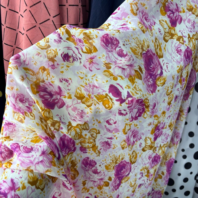 kain ceruty motif - kain bahan motif bunga - kain ceruti premium motif bunga - ceruti babydoll premi