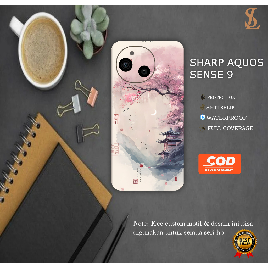 GARSKIN HANDPHONE SHARP AQUOS SENSE 9 FREE CUSTOM ISI 2 PCS