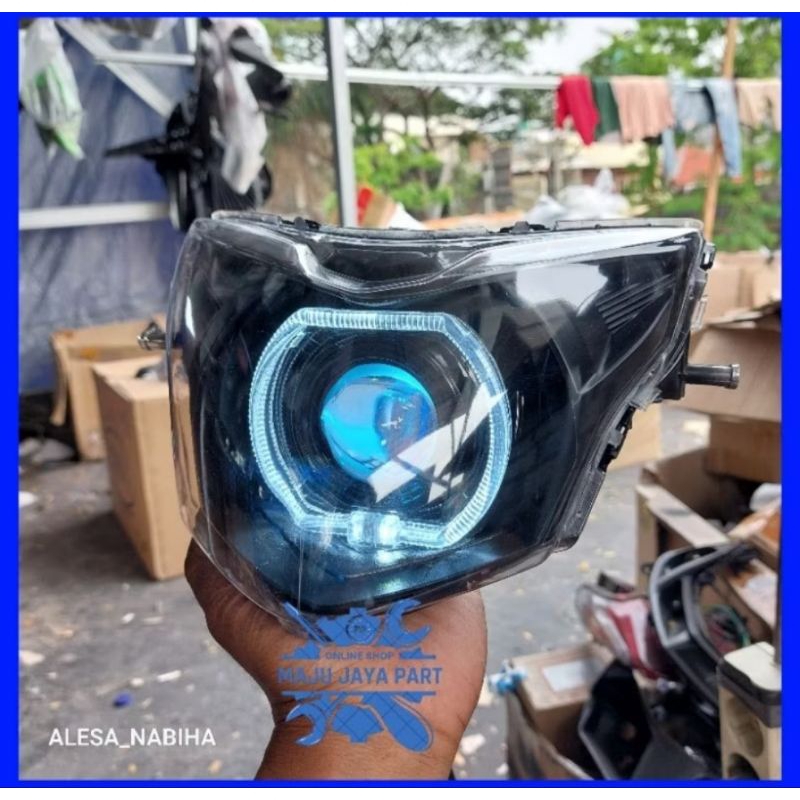 REFLEKTOR LAMPU DEPAN JUPITER MX NEW BILED UNGU