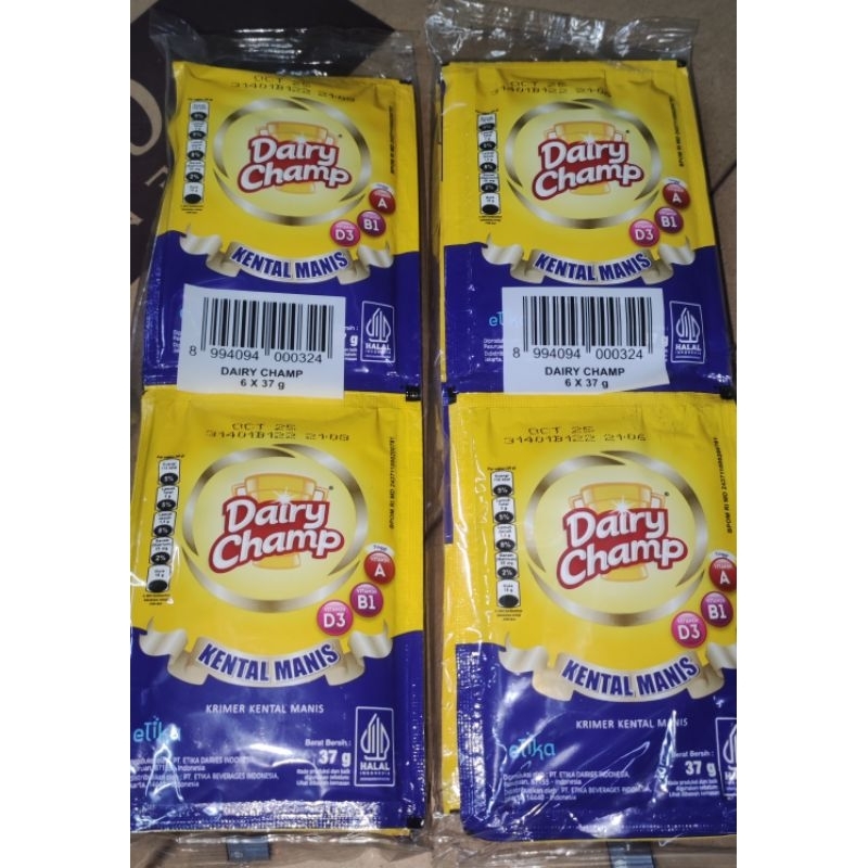 

Dairy Champ Krimer Kental Manis 6x37g